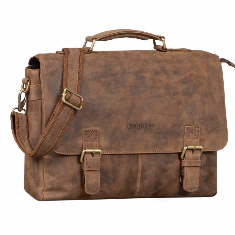 "Dorian" Vintage Business Briefcase Leather "Dorian" Vintage Business Briefcase Leather