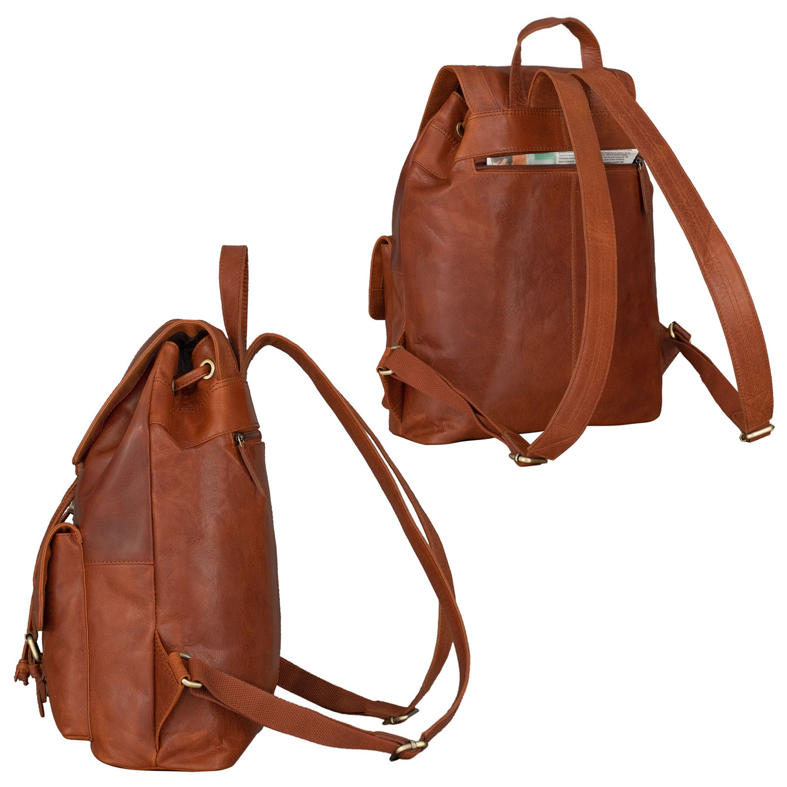 "Nora" Ladies Vintage Leather Rucksack STILORD