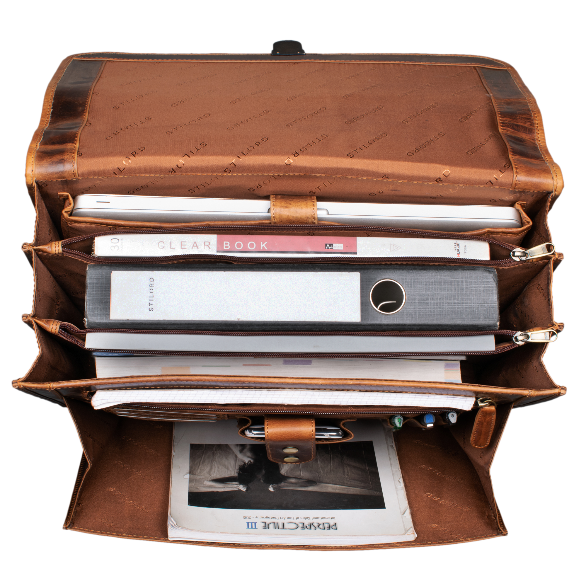 "Thaddäus" Vintage Briefcase Shoulder Bag STILORD