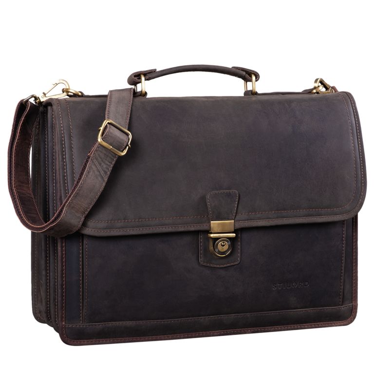 "Thaddäus" Vintage Briefcase Shoulder Bag