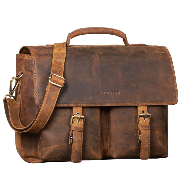 "Jeff" Briefcase Leather 15 Inch