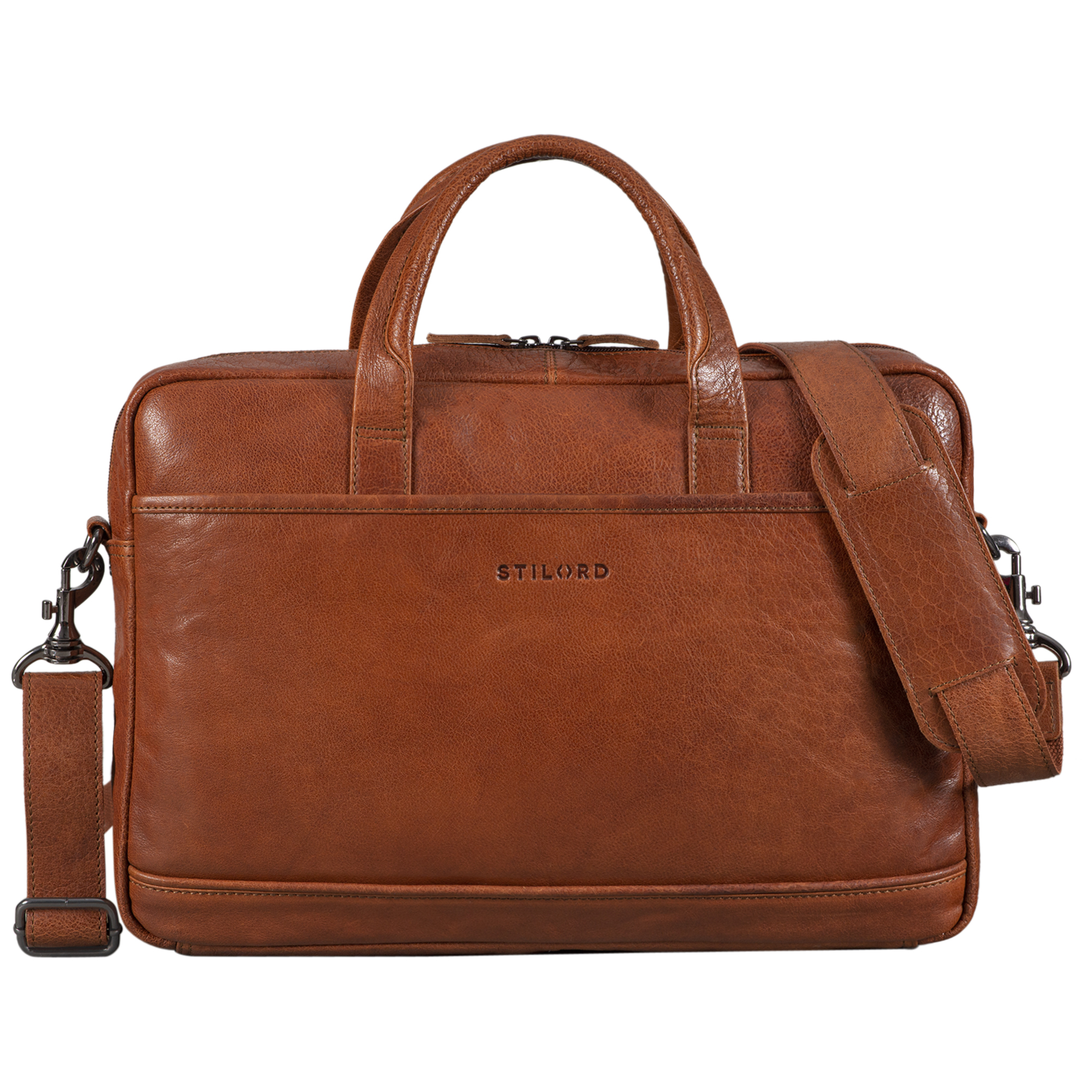 "Claudius" Large Vintage Leather Bag STILORD