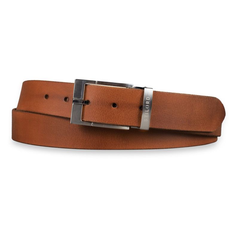 [Bundle] Vintage Leather Belt Men Brown