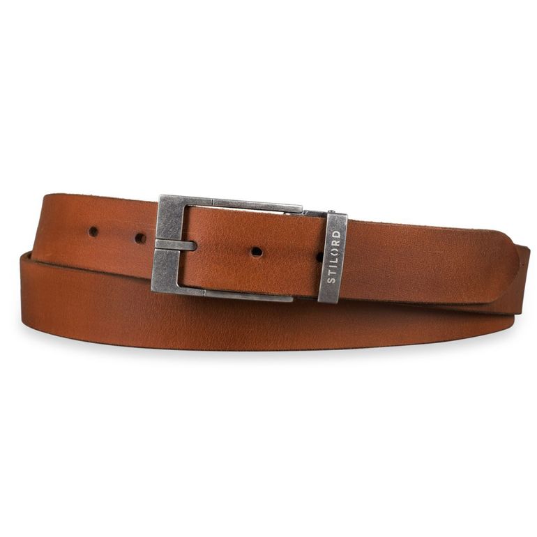 [Bundle] Vintage Leather Belt Men Brown