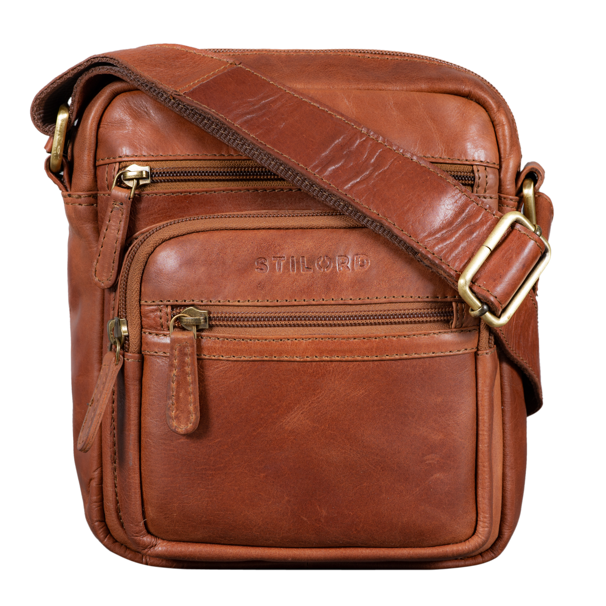 Bear Design Callisto Pelle Schoudertas - Telefoontas Robbie 2.0 Cognac – - Bags, Travel & More