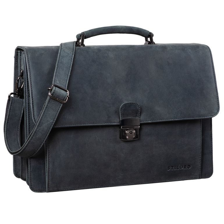 "Angelo" Classic Briefcase Bag Leather