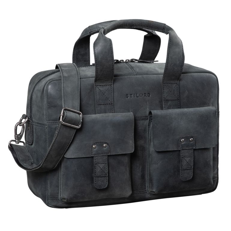 STILORD "Anouk" Vintage Shoulder Bag Leather Large