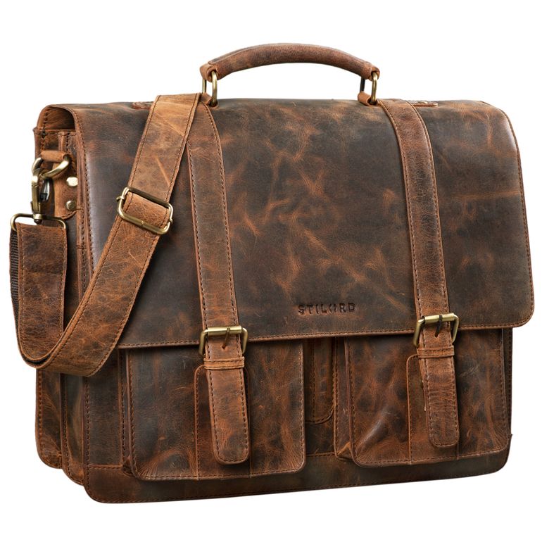 Briefcase "Quintus" Vintage Leather XL