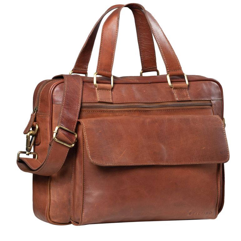 "Florence" Vintage Briefcase Women Leather