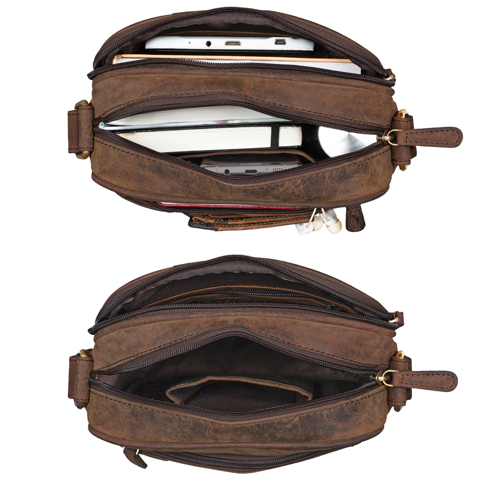 "Diego" Vintage Mens Bag Leather STILORD