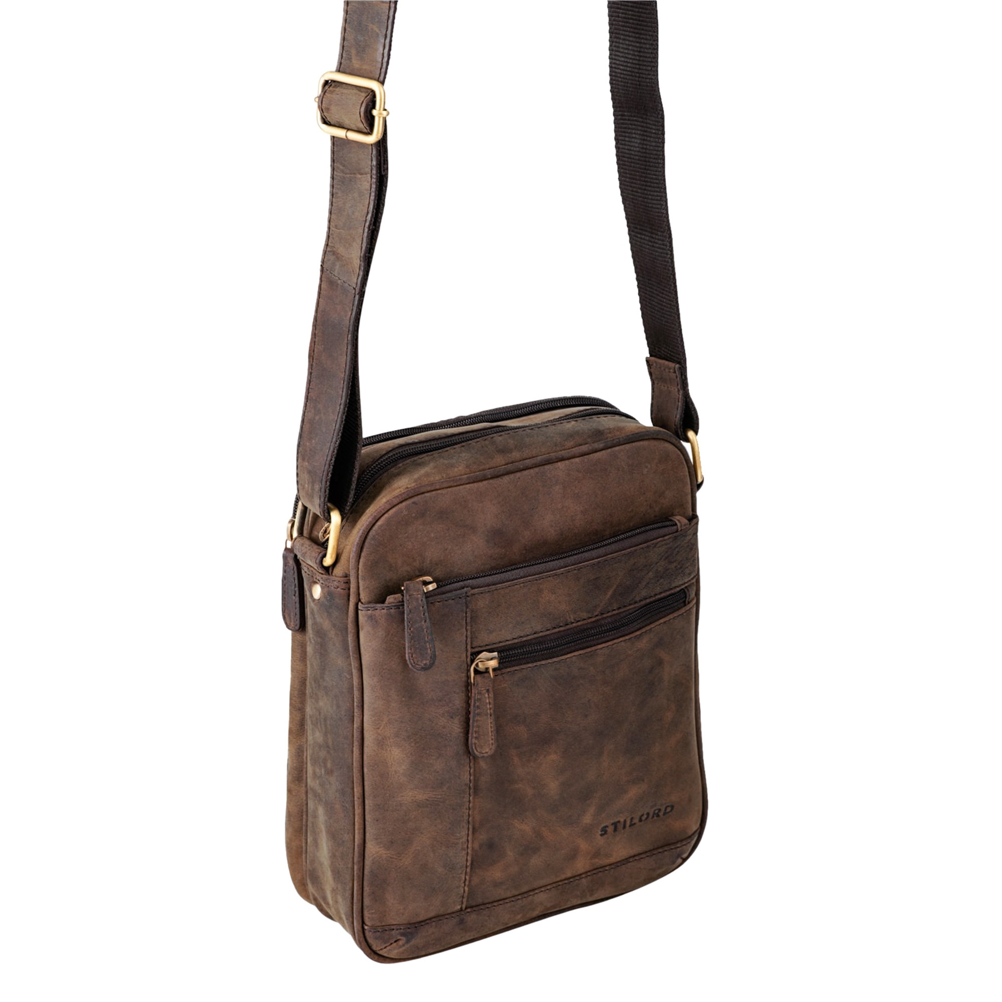 "Diego" Vintage Mens Bag Leather STILORD