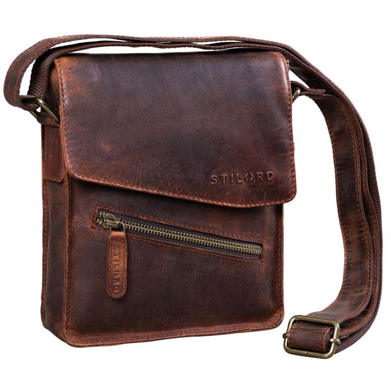 "Steve" Mens Leather Messenger Bag