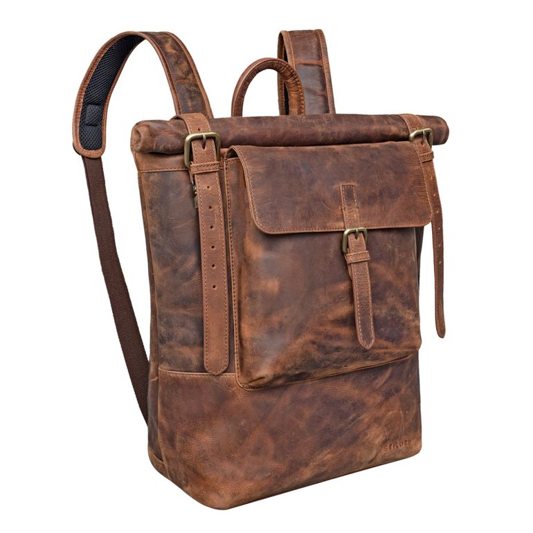 "Chris" Leather Business Backpack