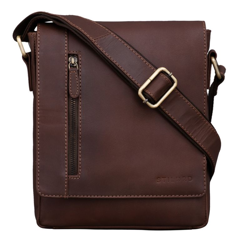 "Easton" Little Messenger Bag Real Leather...