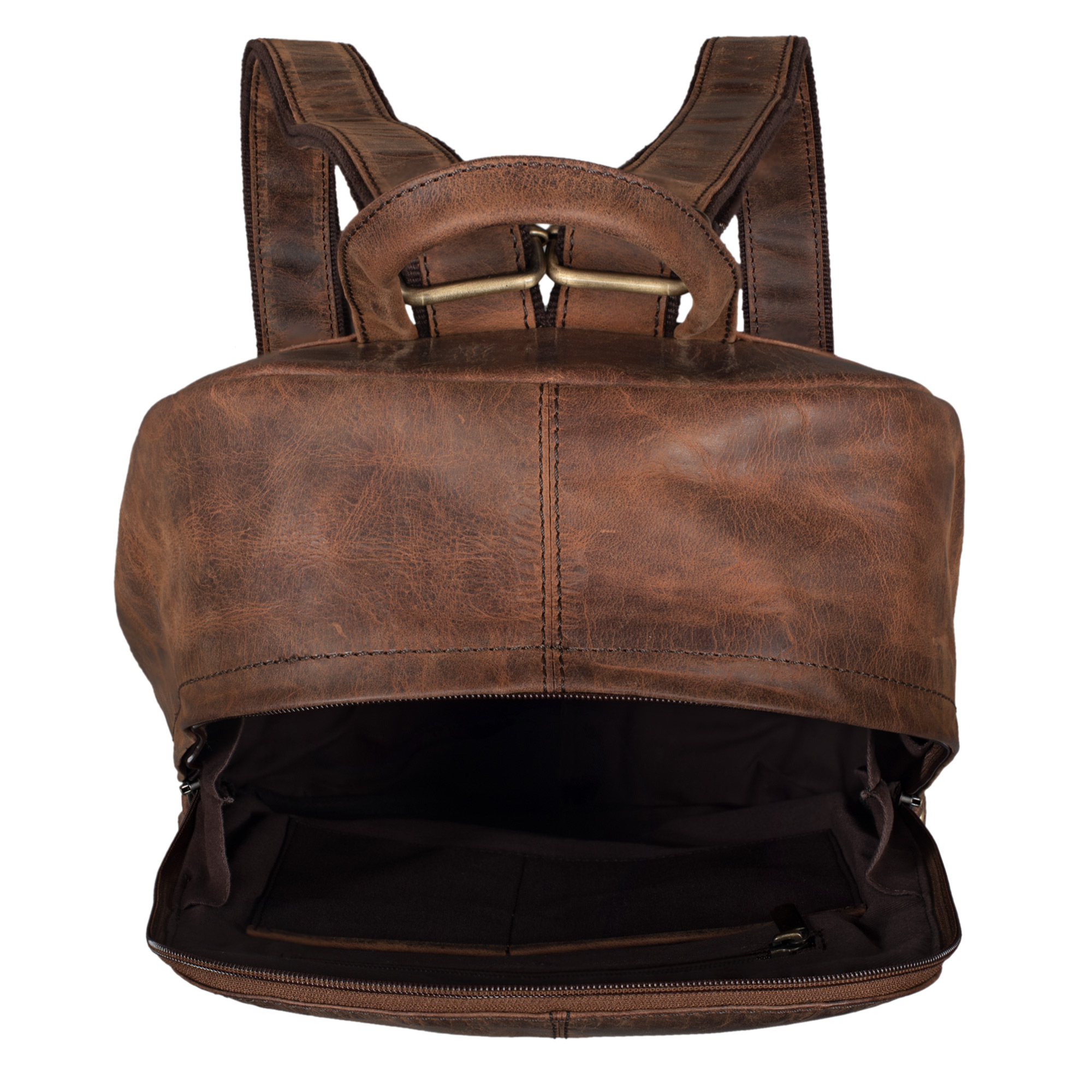 "Marley" Leather Rucksack Laptop Bag STILORD