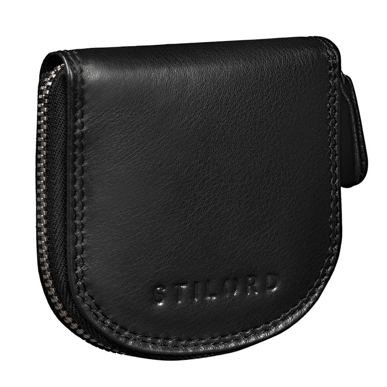 2pcs Mini Coin Purse Holder Leather Coin Pouch Purses With Key Ring