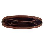 Marc Peter® Vintage lederen pennenetui, etui van leer met YKK