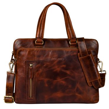 "Lory" Womens Leather Briefcase Bag