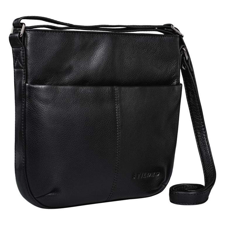 Couro de senhora "Lucy" Saco de Crossbody