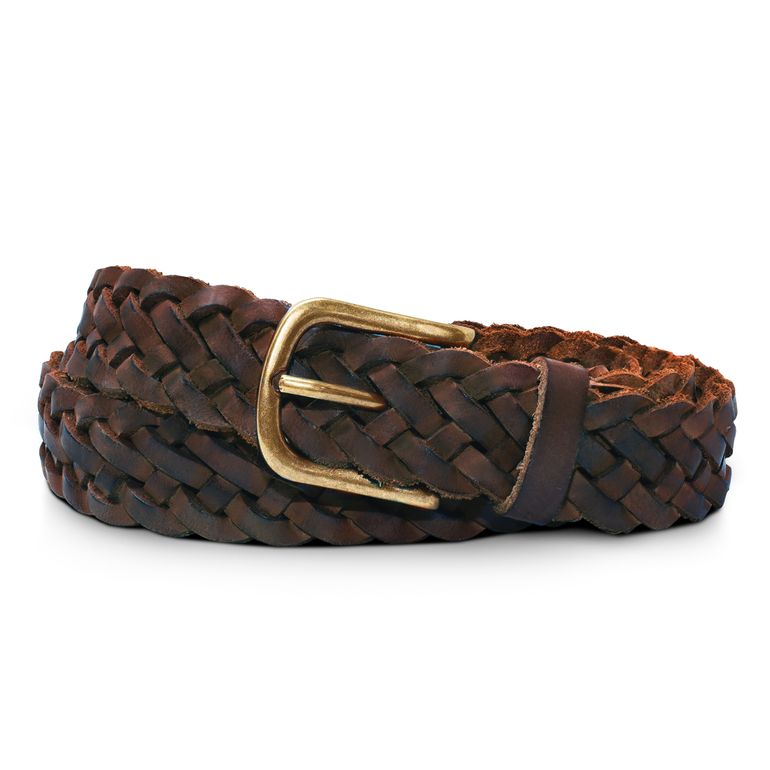 "Ava" Leather Belt Ladies Braided