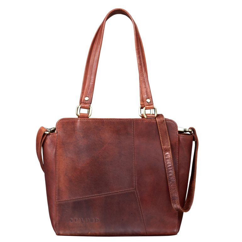 "Anna" Vintage Handtas Leer Dames