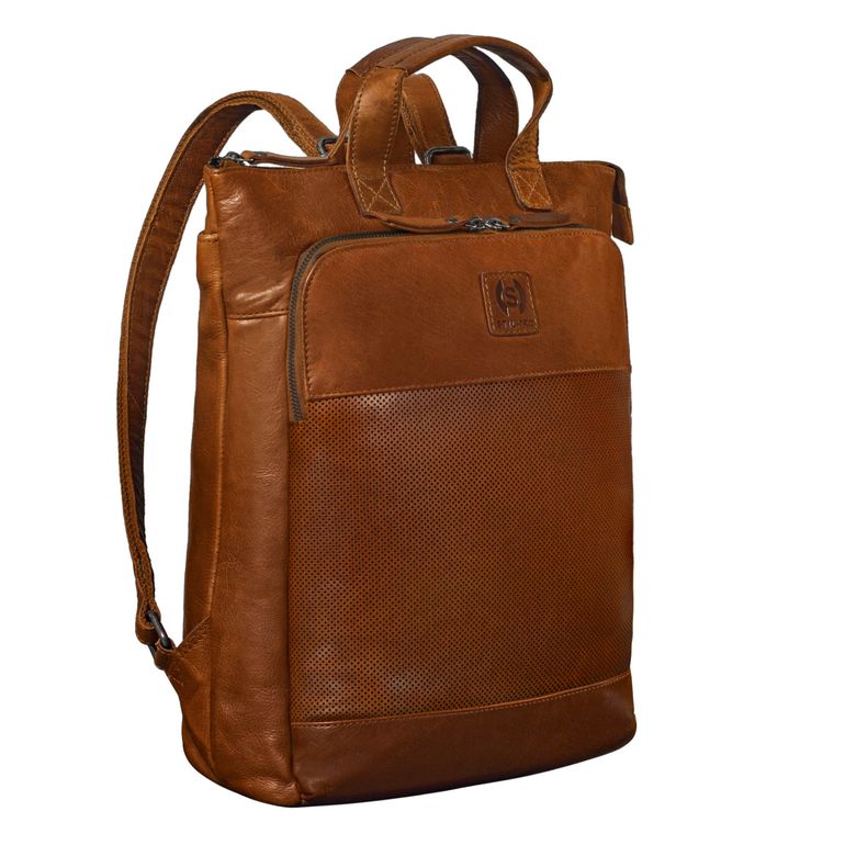 Mochila de Couro "Dwight" Vintage Leather Backpack