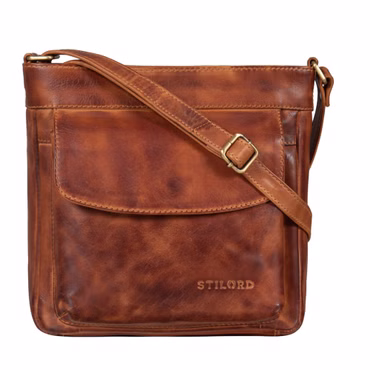 "Melina" Vintage Damestasje Leder