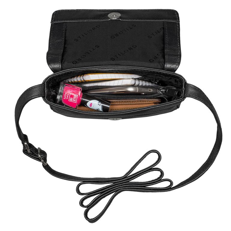 STILORD Audrey Vintage Damestasje Leder Kleine Zak Vrouwen Mini Schoudertas voor Dames Elegante Handtas voor Partij Disco Vrije tijd Avondtassen Leren Kleur:messina - bruin