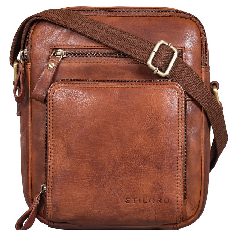 "Darius" Kleine Messenger Bag Heren Leer