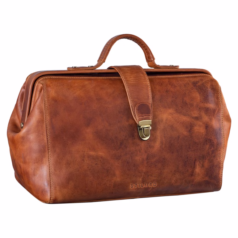 "Percy" Dokterstas Leder Vintage 