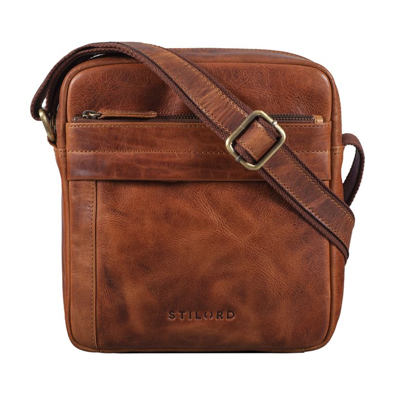 "Craig"  Men's Small Messenger Bag Leather 