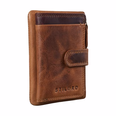 "Garrett" Leather Card Holder with Key Case