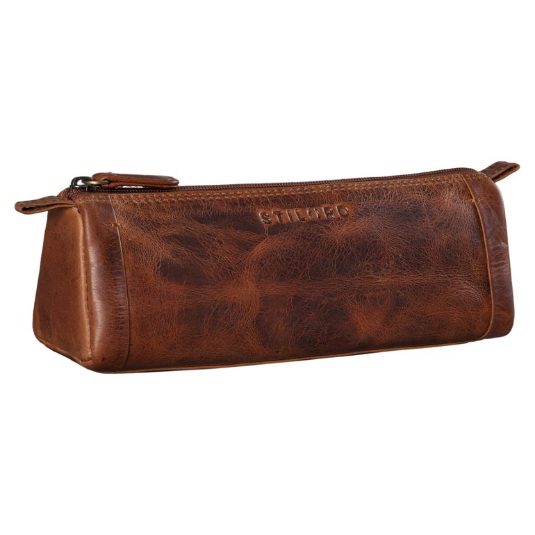 "Freddie" Vintage Leather Pencil Case 