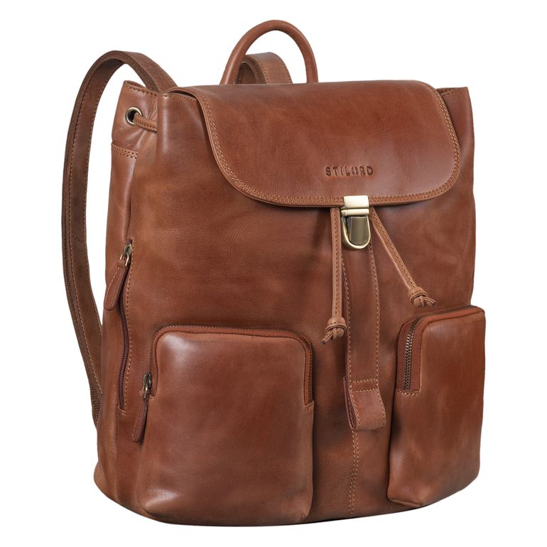 "Sidney" leather business backpack ladies 