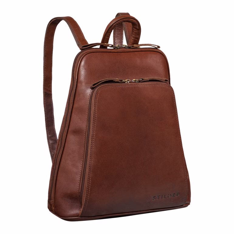 "Martha" Mochila Feminina de Couro – Rucksack Vintage Daypack Mulheres
