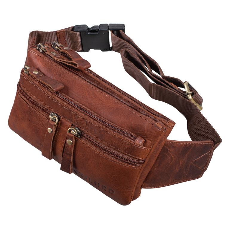 "Damian" Large Leather Belt Bag