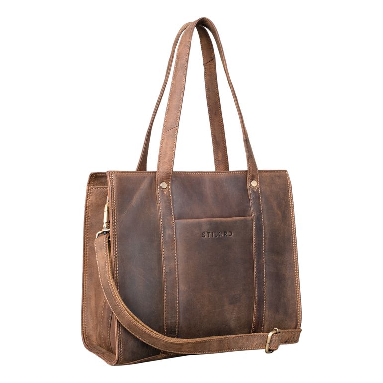 "Ariana" Grote Leren Shopper Tas Dames