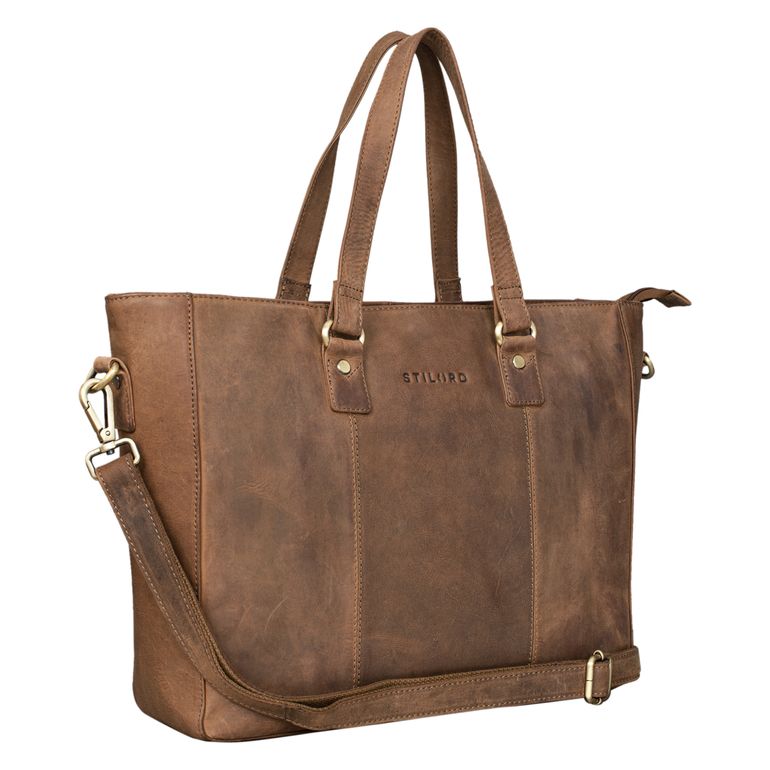 "Emmeline" Leather Business Tote Bag