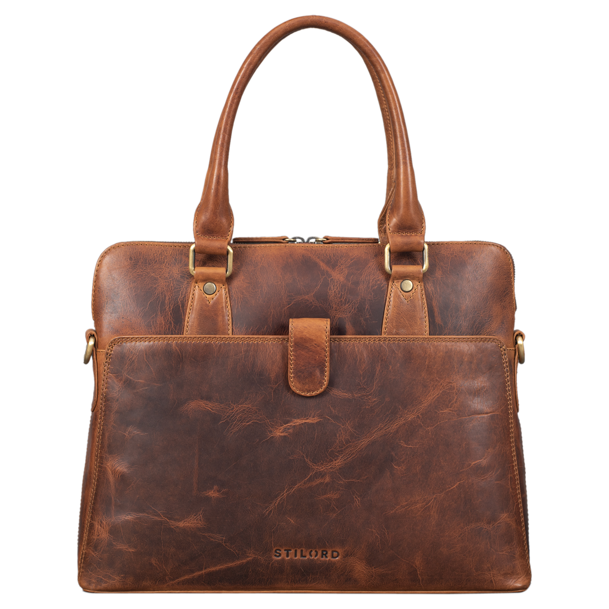 "Vivienne" Womens Leather Work Bag STILORD