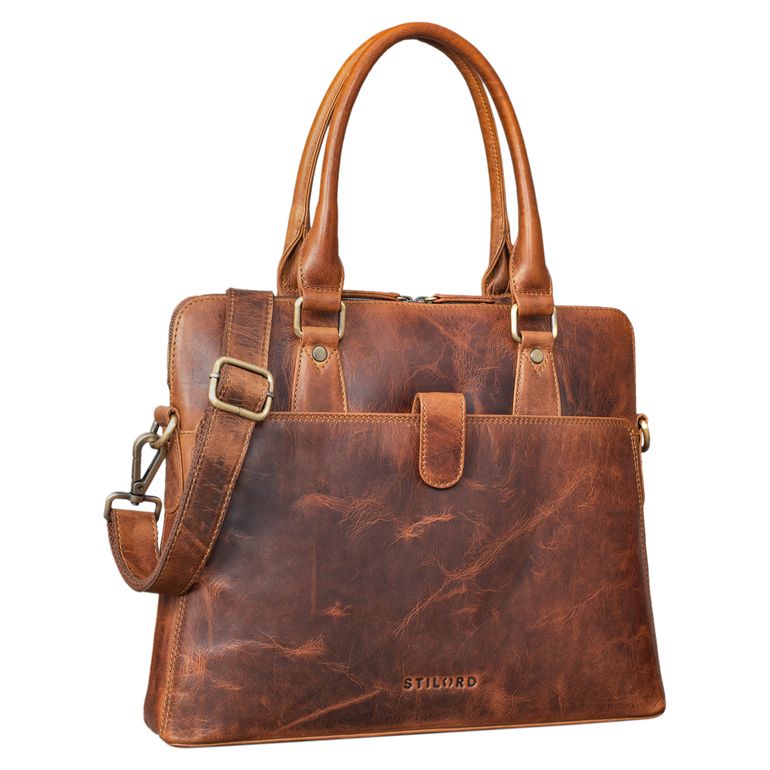 "Vivienne" Womens Leather Work Bag