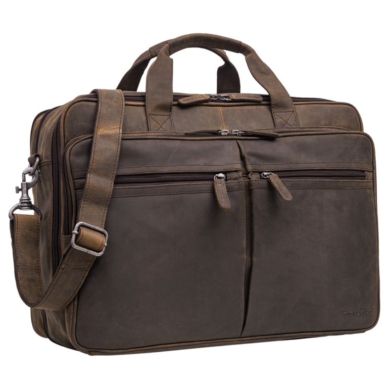 "Gigantus" XXL Briefcase Leather Laptop