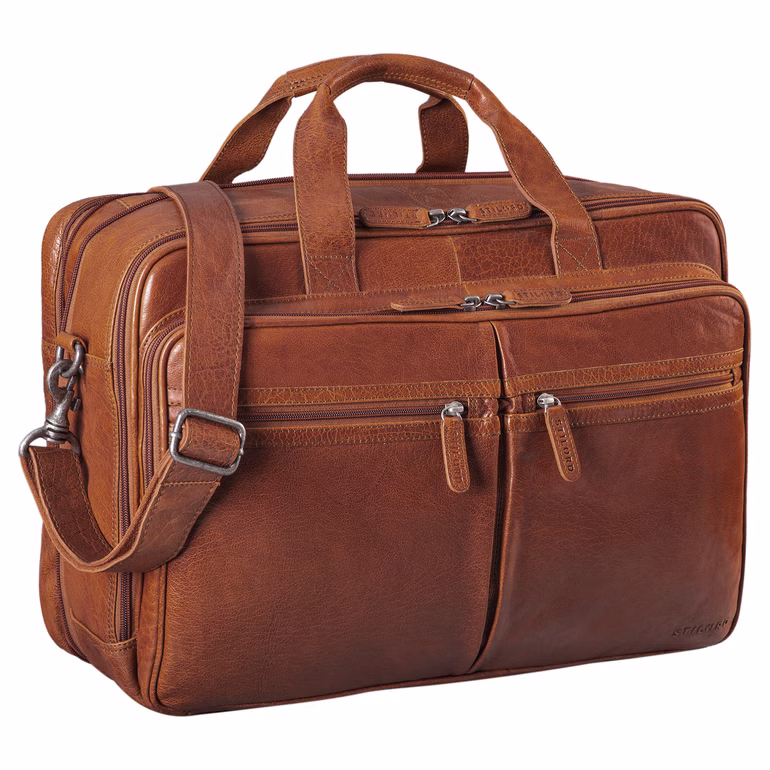 "Gigantus" XXL Laptoptas 17.3 Inch Leder