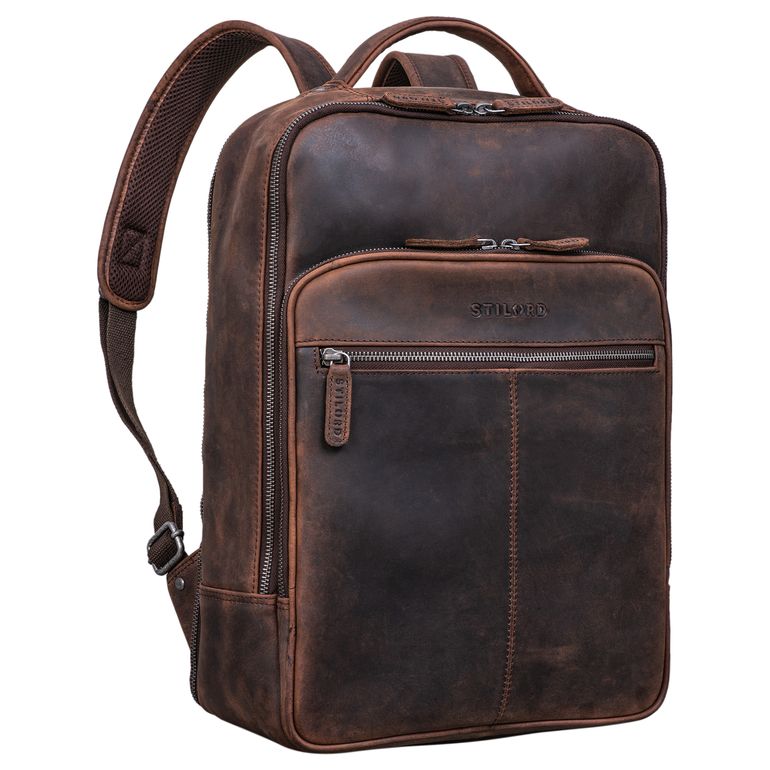 Business leather backpack best sale