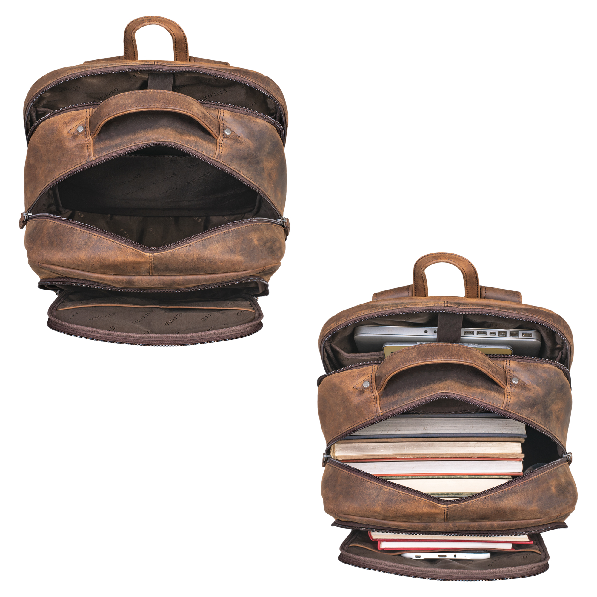 "Erikson" XL Backpack Leather STILORD