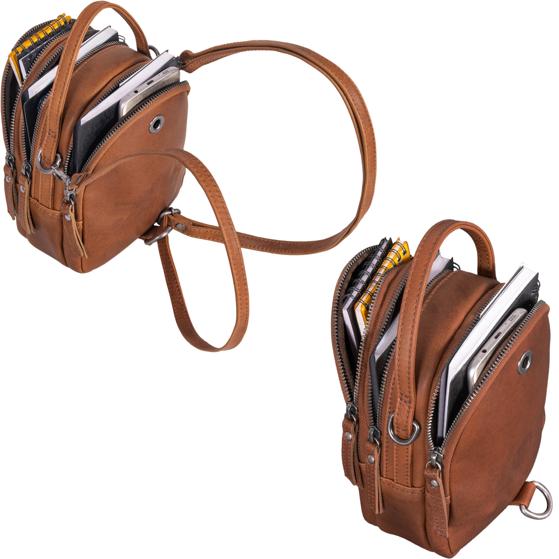 "Stacy" Small Backpack Handbag Leather STILORD