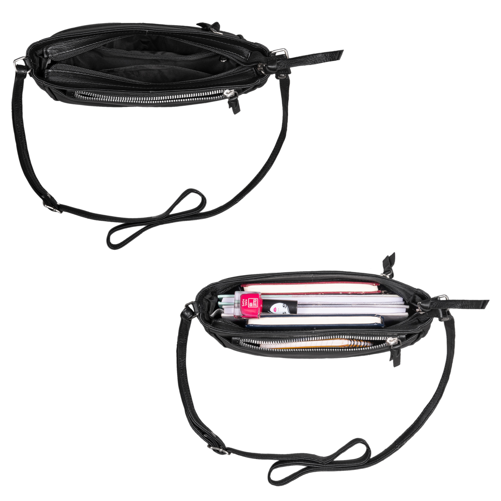 "Lilia" 2in1 Shoulder Bag Handbag Ladies Leather STILORD