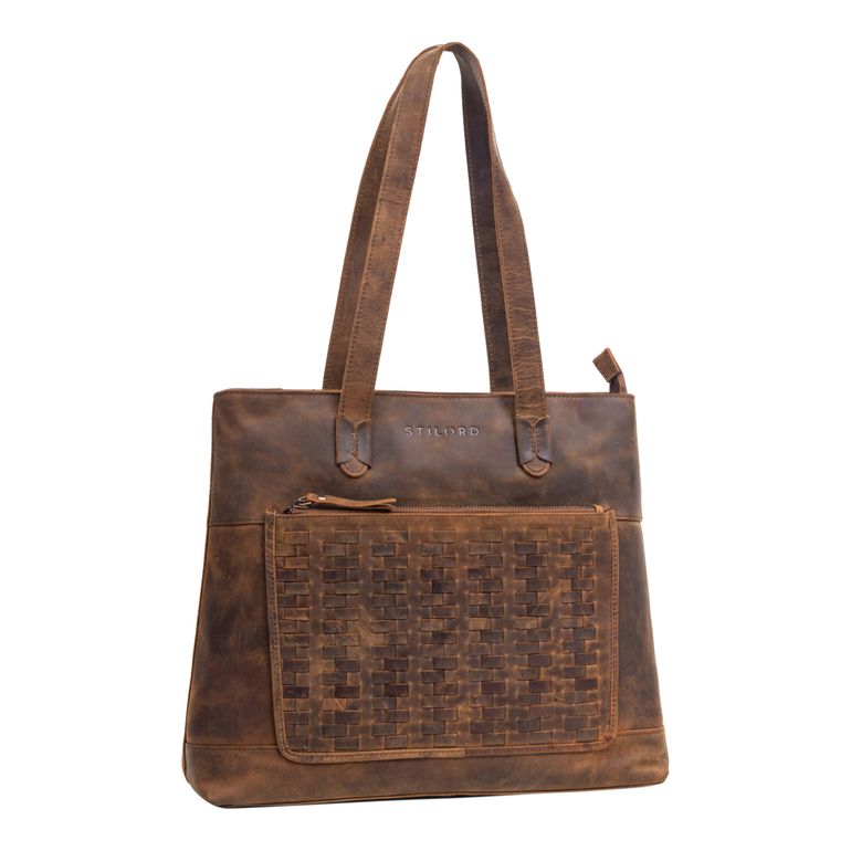 "Theresa" Grote Shopper Tas Dames Gevlochten