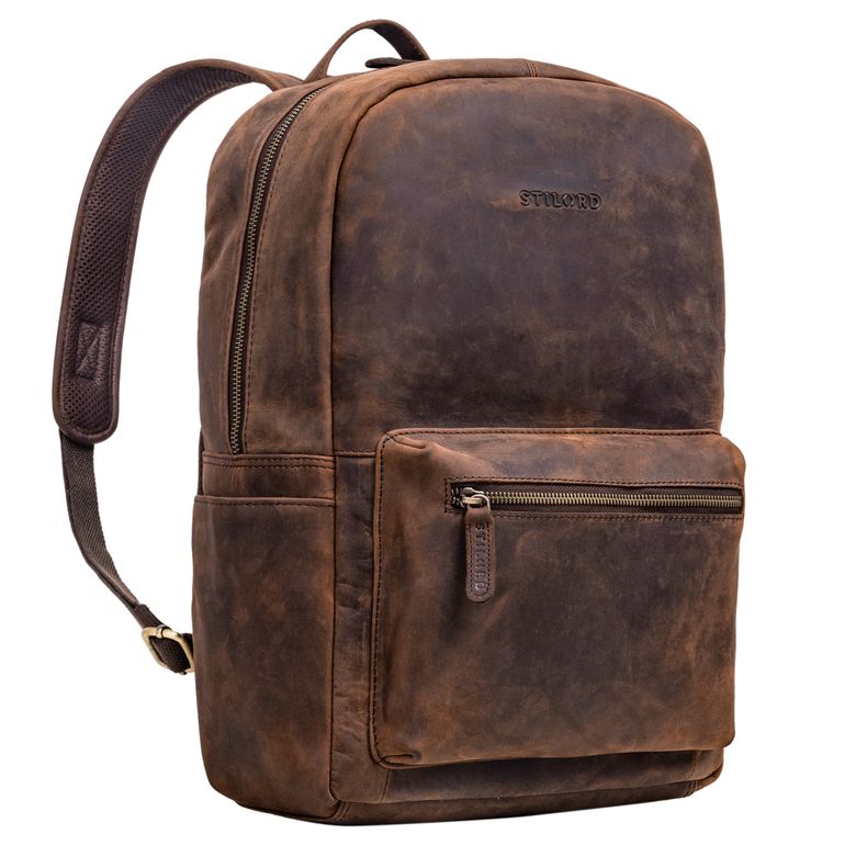"Quincy" Backpack with Laptop Compartment Leather