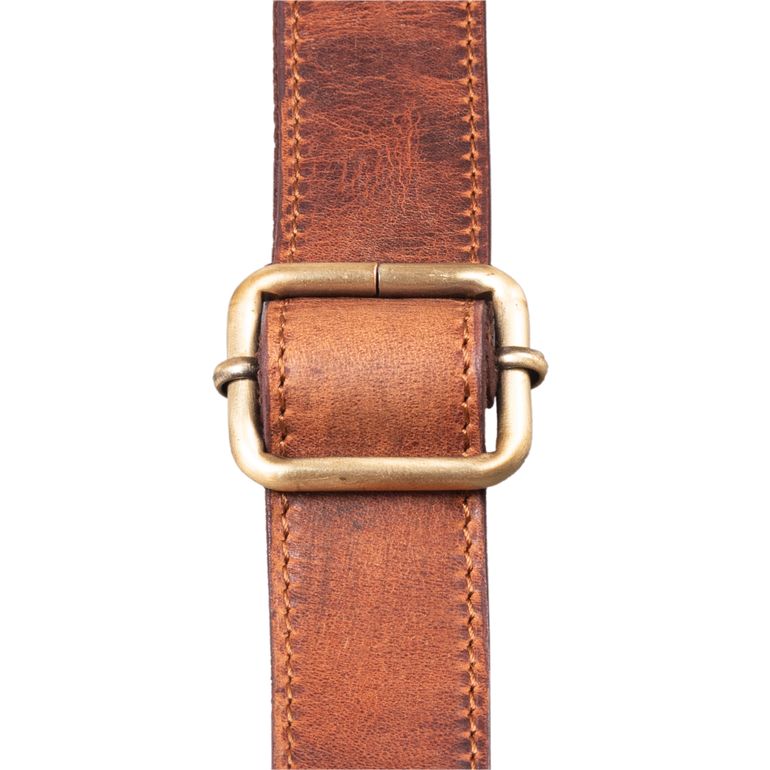 STILORD Bag Strap Leather with Padded Interchangeable Shoulder Strap for Bags Handbag Strap for Shoulder Bag Vintage Genuine Leather, Color:kara - cognac