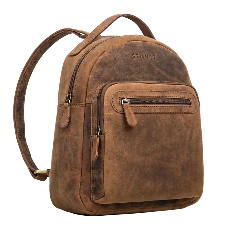 "Kima" Small Backpack Women Vintage Leather